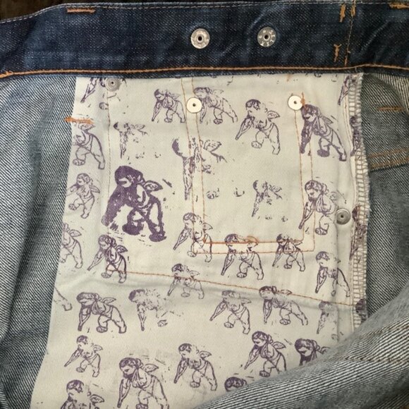 Men's Rare PRPS Made in Japan Purple Tag Denim Jeans, Size 33 - Picture 12 of 16